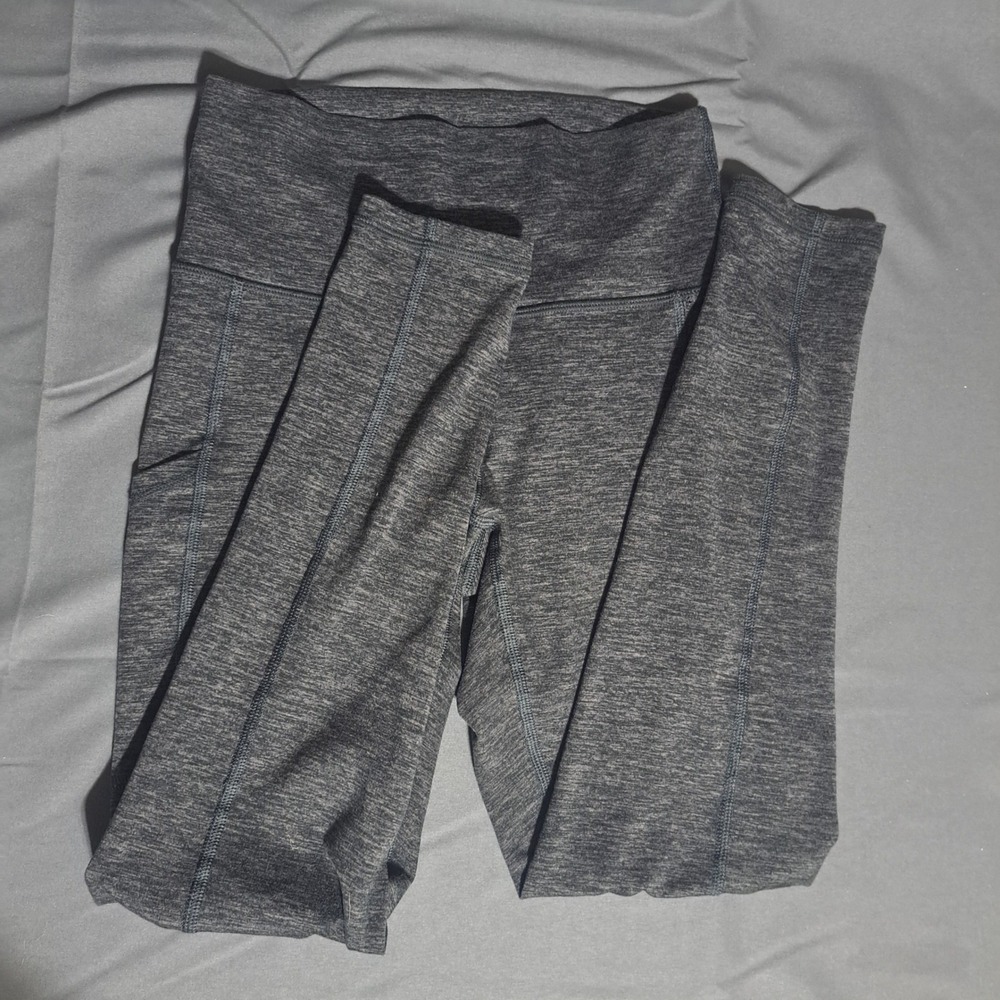 Aerie Women's SP Small Petite Chill Play Move Gray Athletic Yoga Leggings 22"